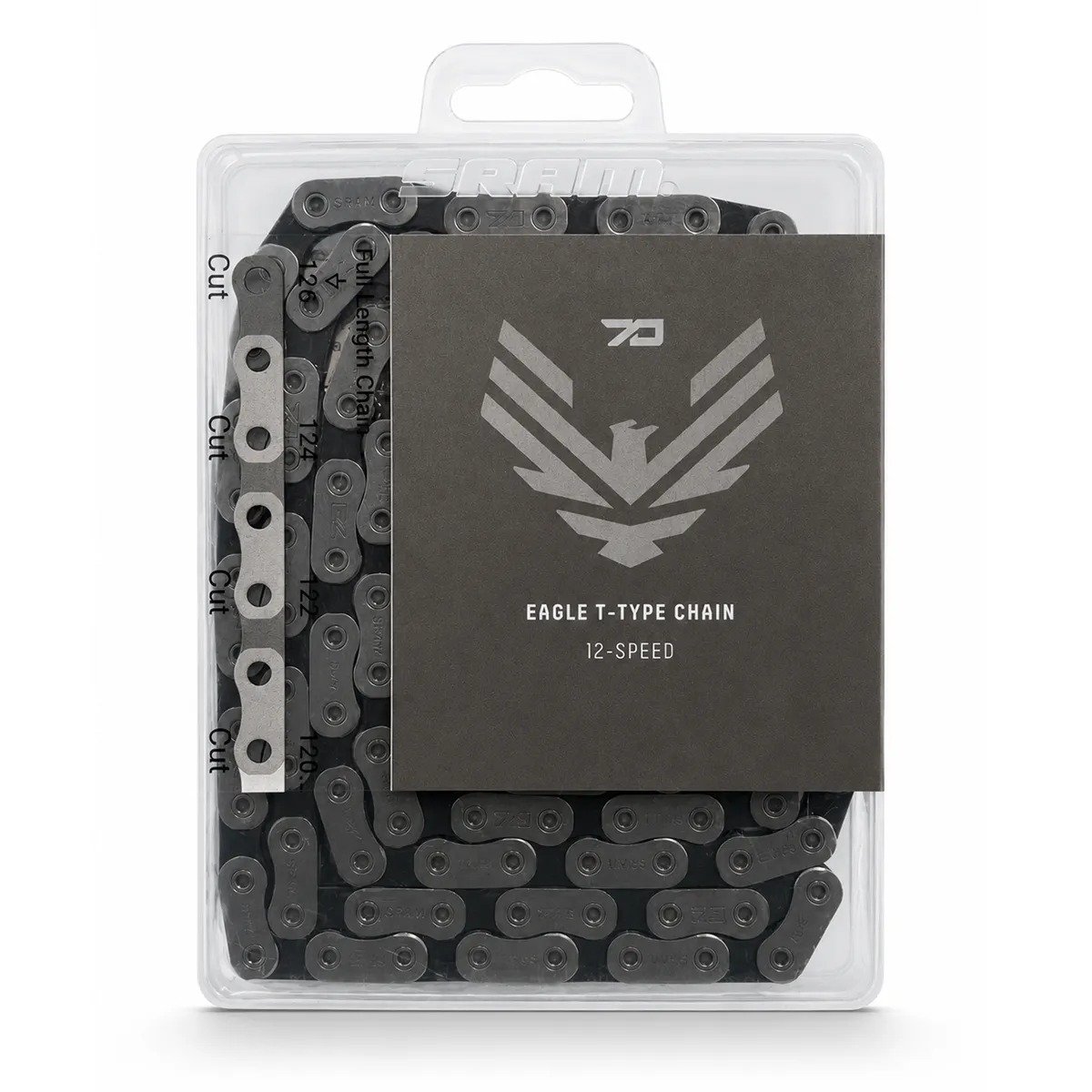 CORRENTE SRAM 70 T-TYPE EAGLE SOLIDPIN 126 ELOS 12V PRATA
