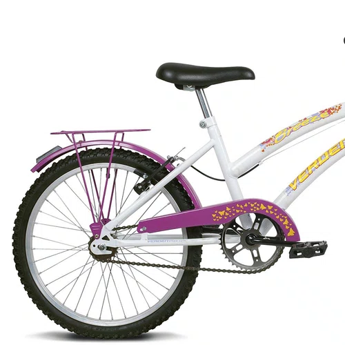 BICICLETA INFANTIL VERDEN BREEZE BRANCO E ROSA ARO 20