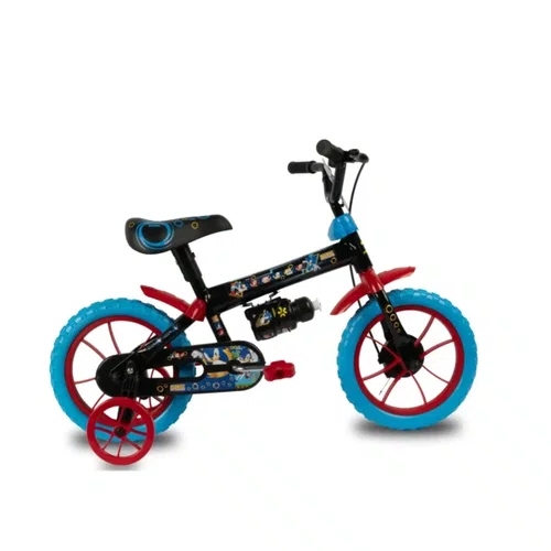 BICICLETA INFANTIL VERDEN SONIC ARO 12 PRETO E AZUL