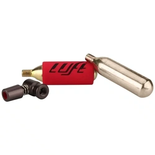 BOMBA CO2 PNEU BIKE LUFT C/ 2 UNID REFIL CARTUCHOS 16G