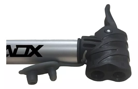 BOMBA DE AR DE MÃO ALUMÍNIO CABO EM T (120 PSI) - ADX PRATA