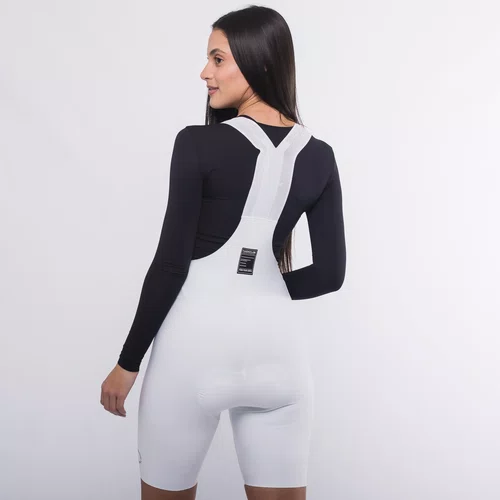 BRETELLE CICLISMO FEMININO MARCIO MAY MOOVE UP BRANCO