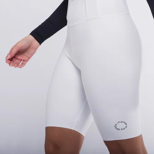 BRETELLE CICLISMO FEMININO MARCIO MAY MOOVE UP BRANCO