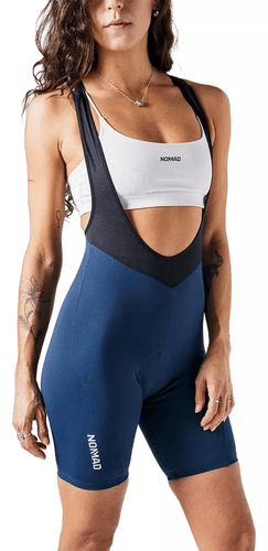BRETELLE CICLISMO FEMININO NOMAD CORE AZUL MARINHO