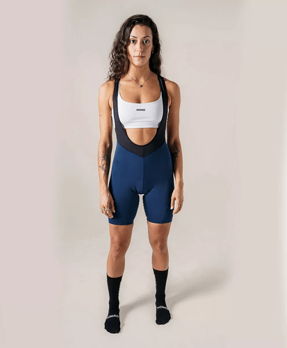 BRETELLE CICLISMO FEMININO NOMAD CORE AZUL MARINHO