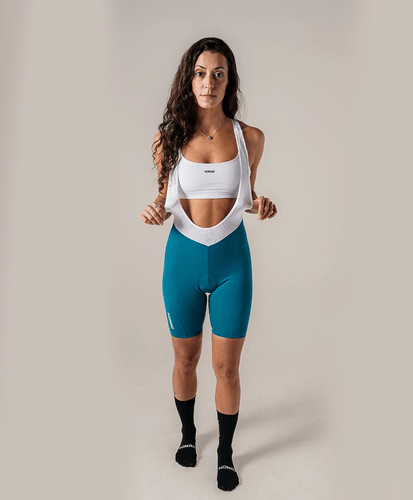 BRETELLE CICLISMO FEMININO NOMAD CORE PRETOLEO