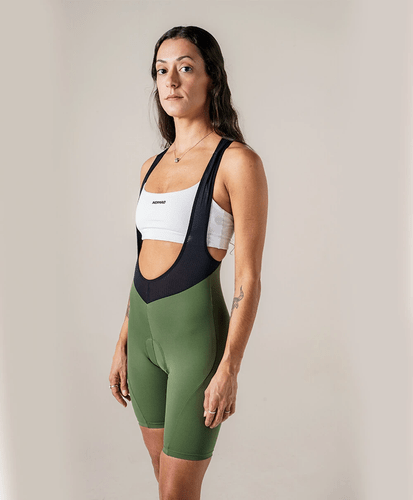 BRETELLE CICLISMO FEMININO NOMAD CORE VERDE