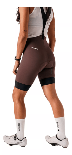 BRETELLE CICLISMO FEMININO NOMAD RACING APEX MARROM