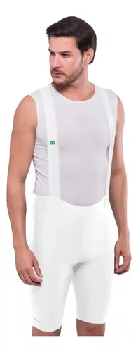 BRETELLE CICLISMO MASCULINO MARCIO MAY MOOVE UP BRANCO