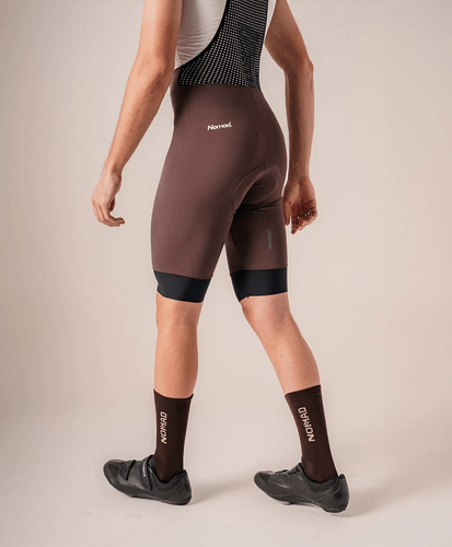 BRETELLE CICLISMO MASCULINO NOMAD RACING APEX MARROM