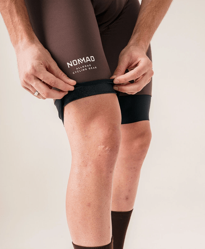 BRETELLE CICLISMO MASCULINO NOMAD RACING APEX MARROM