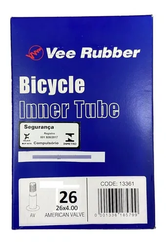 CAMARA DE AR ARO 26X4.00 FAT BIKE VALVULA SCHRADER 40MM