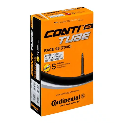 CAMARA DE AR CONTINENTAL RACE 28 ARO 700X18 25C PRESTA 60MM