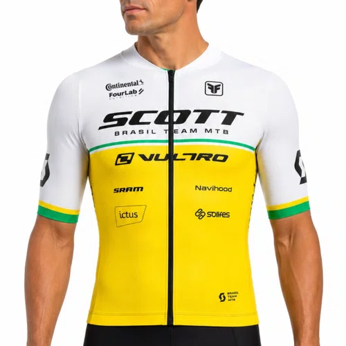 CAMISA CICLISMO FREE FORCE AERO EQUIPE SCOTT MASCULINA