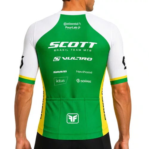 CAMISA CICLISMO FREE FORCE AERO EQUIPE SCOTT MASCULINA