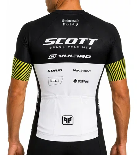 CAMISA CICLISMO FREE FORCE AERO EQUIPE SCOTT MASCULINA