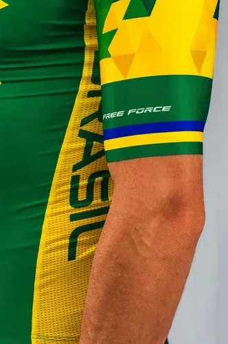 CAMISA CICLISMO MASCULINA AERO BRASIL EXCLUSIVA COPA MUNDO