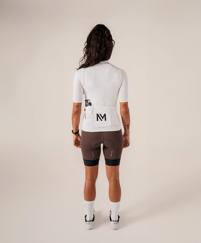 CAMISA DE CICLISMO NOMAD RACING APEX BRANCO FEMININO
