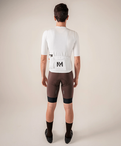 CAMISA DE CICLISMO NOMAD RACING APEX BRANCO MASCULINA