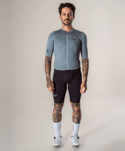 CAMISA DE CICLISMO NOMAD RACING APEX CINZA MASCULINA