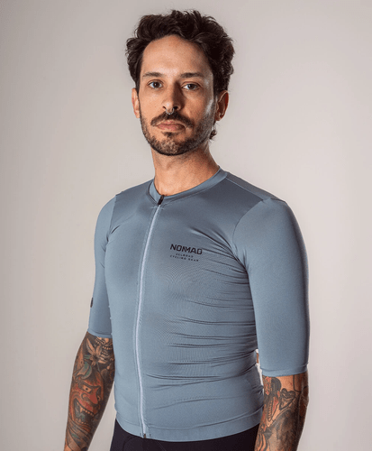 CAMISA DE CICLISMO NOMAD RACING APEX CINZA MASCULINA