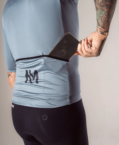 CAMISA DE CICLISMO NOMAD RACING APEX CINZA MASCULINA