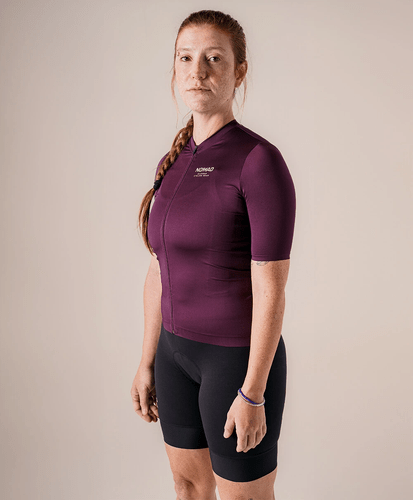 CAMISA DE CICLISMO NOMAD RACING APEX ROXO FEMININO