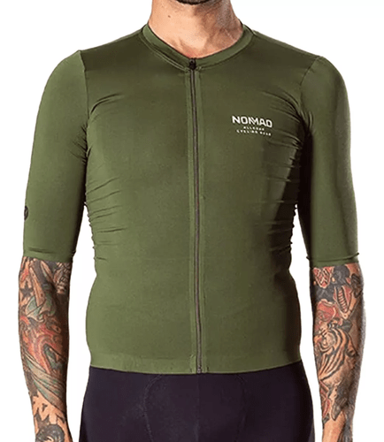 CAMISA DE CICLISMO NOMAD RACING APEX VERDE MASCULINA