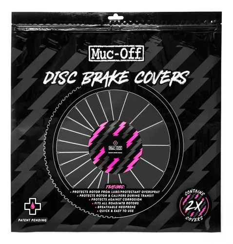 CAPA PROTETORA PARA DISCO DE FREIO MUC-OFF PRETO/ROSA