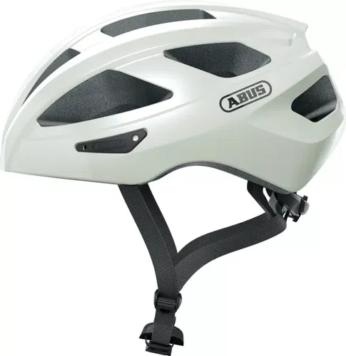 CAPACETE DE CICLISMO ABUS MACATOR MTB SPEED BRANCO PEROLA