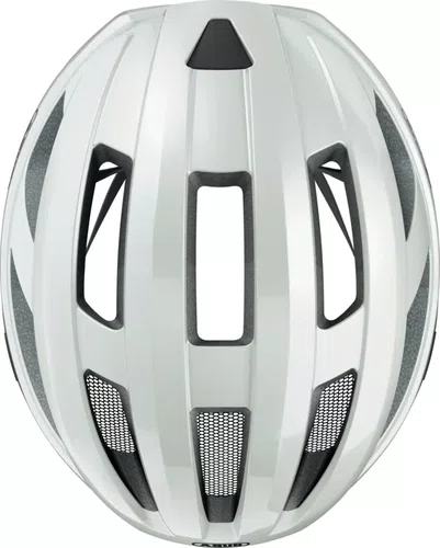 CAPACETE DE CICLISMO ABUS MACATOR MTB SPEED BRANCO PEROLA