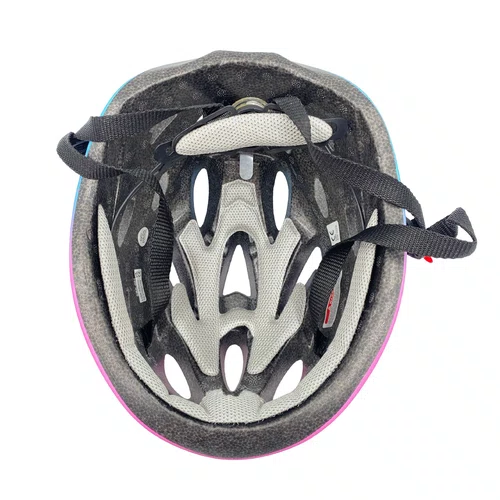 CAPACETE DE CICLISMO RAD7 ROSA E AZUL COM LED