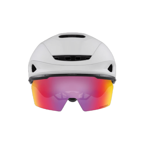CAPACETE OAKLEY ARO7 ROAD MIPS BRANCO FOSCO LENTE PRIZM