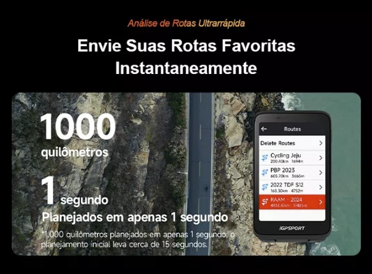 CICLOCOMPUTADOR COM GPS IGPSPORT BINAVI TOUCH SCREEN