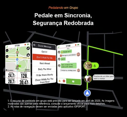 CICLOCOMPUTADOR COM GPS IGPSPORT BINAVI TOUCH SCREEN
