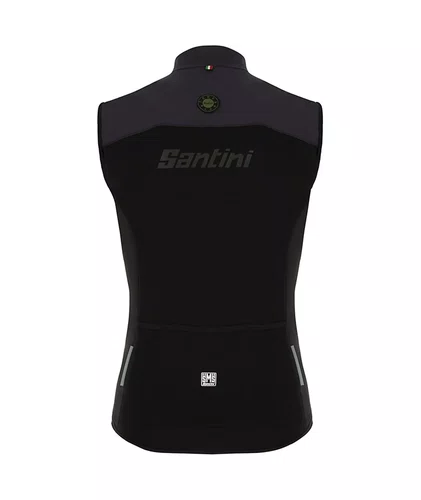 COLETE UNISSEX GRAVEL TRAIL PRETO SANTINI REFLETIVO