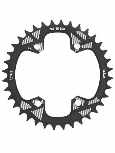 COROA ICTUS BCD 96 ASSIMÉTRICA 36T PRETA