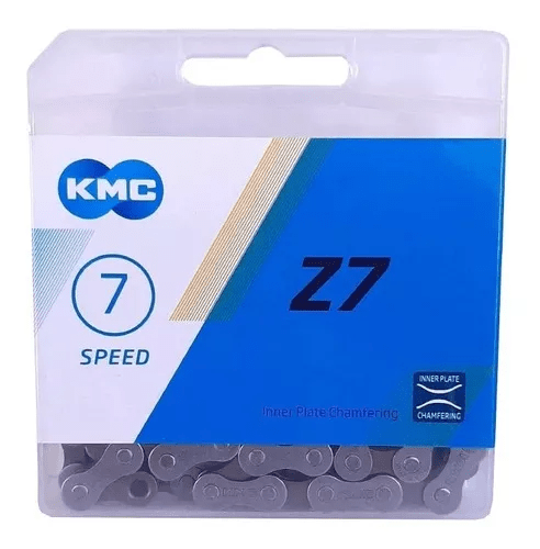 CORRENTE BICICLETA KMC Z7 7 VELOCIDADES AÇO MTB SPEED 116L