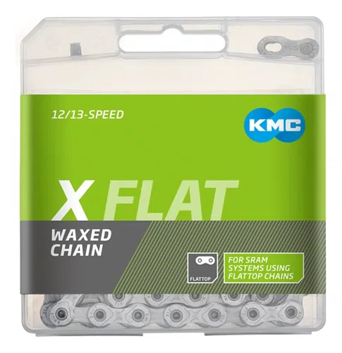 CORRENTE KMC X FLAT SRAM PRATA 12/13 VELOCIDADES 126 ELOS