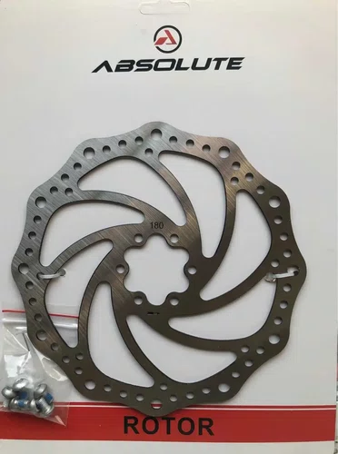 DISCO FREIO ABSOLUTE ROTOR 180MM INOX 6 PARAFUSOS