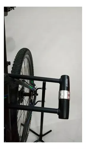 ELLEVEN CADEADO U BIKE AÇO 32CM X 17CM TRAVA CHAVE PRETO