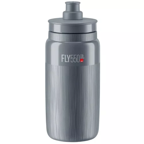 GARRAFA ELITE FLY TEX 550ML CINZA CARAMANHOLA BIKE