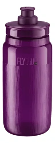 GARRAFA ELITE FLY TEX 550ML ROXA TRANSPARENTE CARAMANHOLA