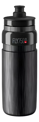 GARRAFA ELITE FLY TEX 750ML PRETA CARAMANHOLA BIKE
