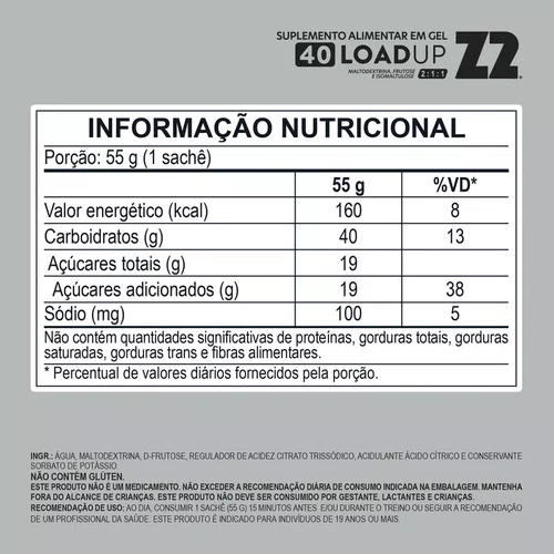 GEL ENERGÉTICO Z2 FREEZIN COLA SACHÊ 40G