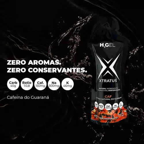 GEL NUTRICIONAL XTRATUS H2GEL 75G CAF CARBOIDRATO GUARANÁ