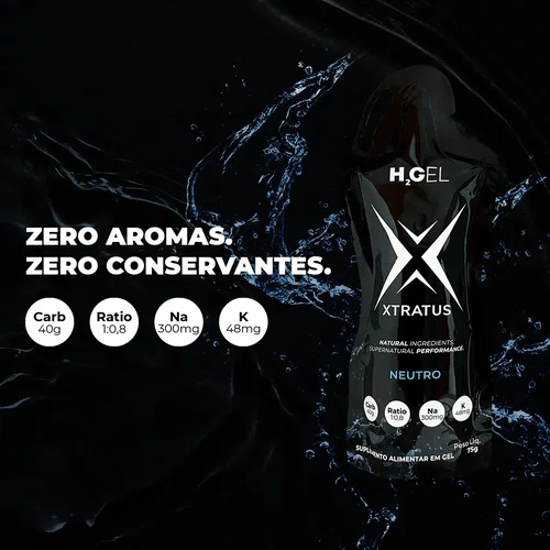 GEL NUTRICIONAL XTRATUS H2GEL 75G CARBOIDRATO NEUTRO