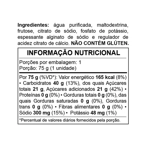 GEL NUTRICIONAL XTRATUS H2GEL 75G CARBOIDRATO NEUTRO