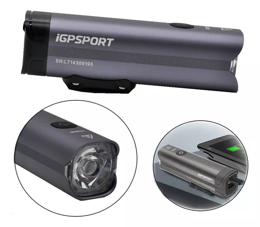 LANTERNA IGPSPORT VS800 BIKE LED USB PROVA D'ÁGUA 800 LUMENS