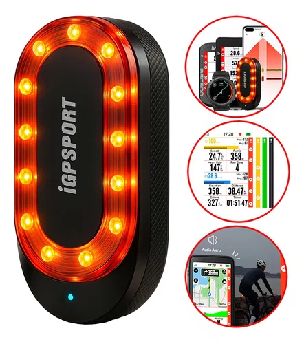 LANTERNA TRASEIRA COM RADAR INTELIGENTE IGPSPORT SR MINI